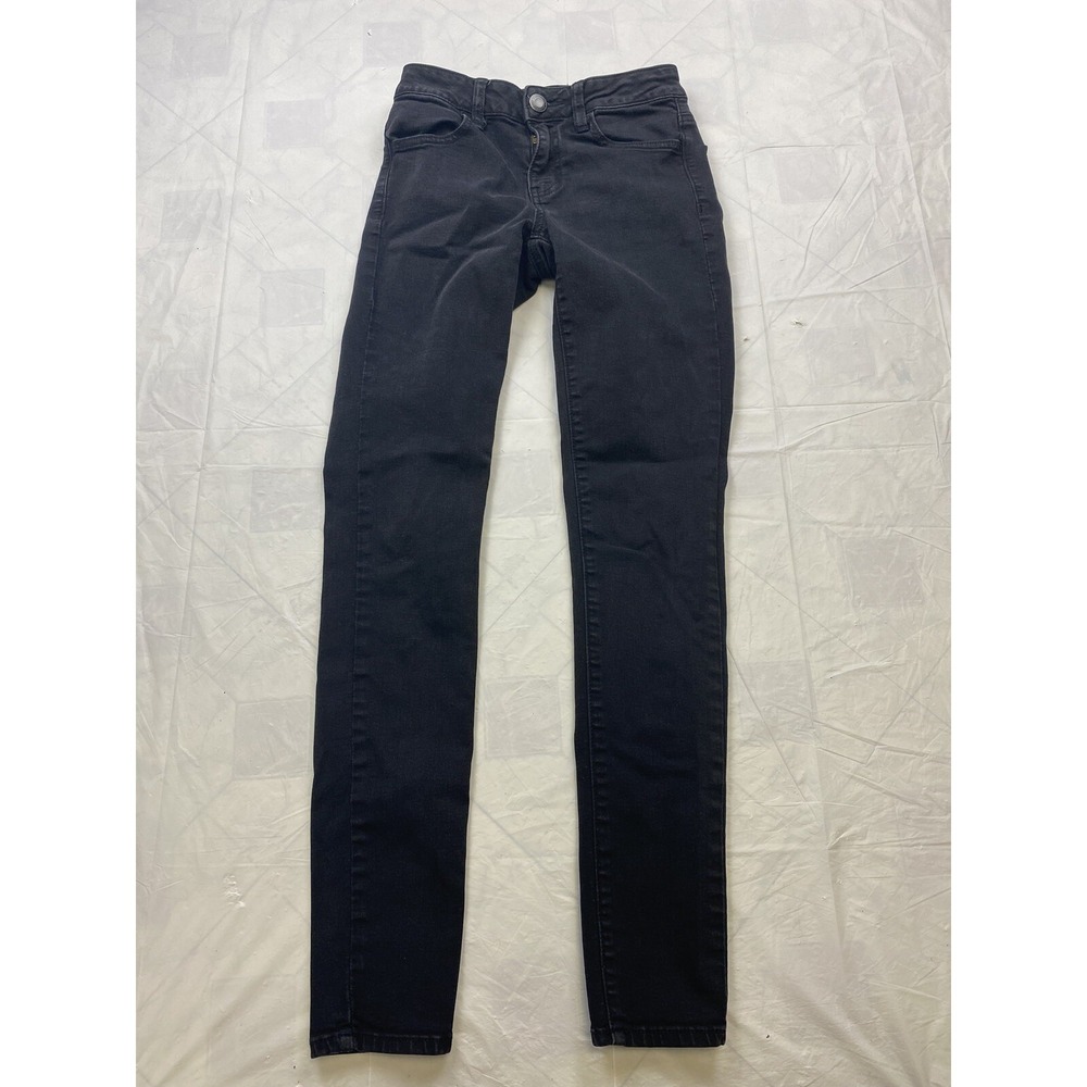 American Eagle Jeans Womens Size 0 Super Stretch Hi-Rise Jegging Black
